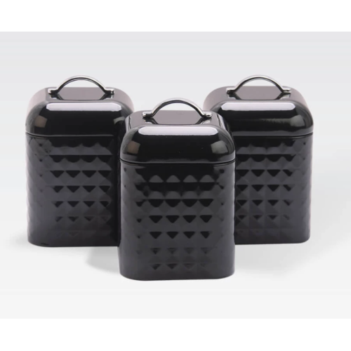 Набор из 3-х ёмкостей Maestro MR-1676-3S-BLACK Набор из 3-х ёмкостей Maestro MR-1676-3S-BLACK