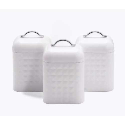 Набор из 3-х ёмкостей Maestro MR-1676-3S-white Набор из 3-х ёмкостей Maestro MR-1676-3S-white