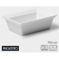 Форма для выпечки Magistro White gloss 700мл 17.5×13.5×5.5см 9925802