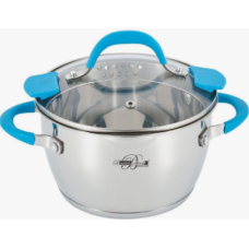 Кастрюля BartonSteel 2,4л BS-2117-18 blue
