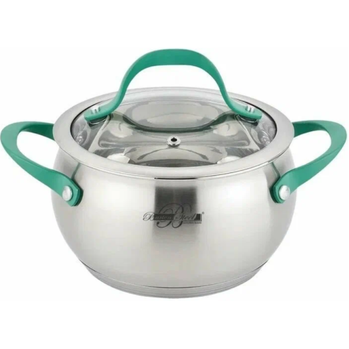 Кастрюля BartonSteel 4.5л 2017-22 green