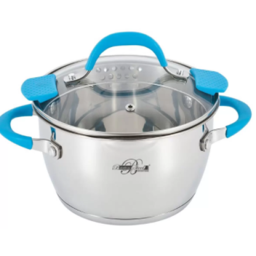 Кастрюля BartonSteel 5.5л 2117-24 blue