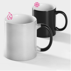 Кружка-хамелеон Доляна керамика черная 320мл F4092Z-144/874319