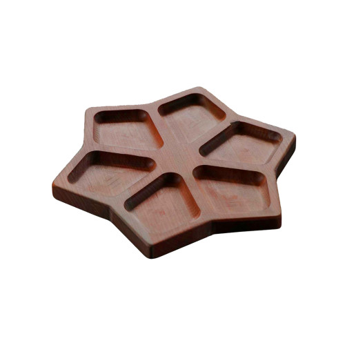 Менажница Adelica «Звезда» 6 секций 24,5×1,8см шоколадный