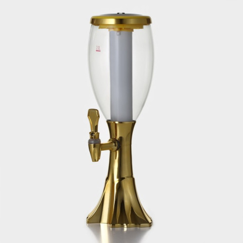 Башня Пивная «Gold» 2л золото 3783418 Башня Пивная «Gold» 2л золото 3783418