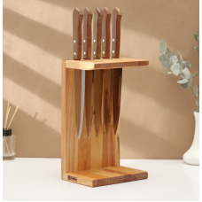 Подставка под ножи береза 18×13×30см 9682314