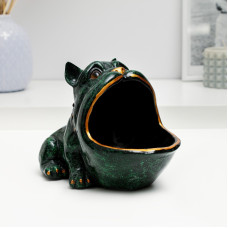 Подставка для мелочей «Бульдог» малахит 9892019
