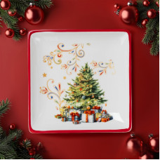 Тарелка керамическая Доляна «Волшебное дерево» 15×3см 10338082