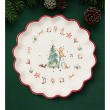 Тарелка сервировочная новогодняя Доляна «Волшебный праздник» 20см 10869728