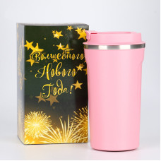 Термокружка Мастер К Original «Coffee» 500мл розовая 5349907