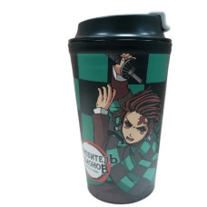 Термостакан с клапаном Истребитель демонов Танджиро Камадо 350мл. Термостакан с клапаном Истребитель демонов Танджиро Камадо 350мл.