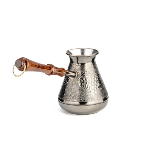 Турка медная LARA LR15-02 «виноград» деревянная