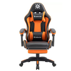 Игровое Кресло Defender Sorang Чер/Оранж,класс 4,PU,подножка Игровое Кресло Defender Sorang Чер/Оранж,класс 4,PU,подножка