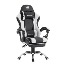 Игровое Кресло Defender Tios черн/бел, класс3, PU, подножка (64055) Игровое Кресло Defender Tios черн/бел, класс3, PU, подножка (64055)