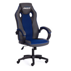 Игровое Кресло Racer GT(кож/зам/ткань, металлик/синий)