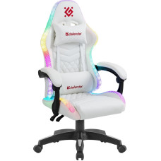 Игровое Кресло Defender Core Белый,RGB,класс 4,PU(64048)