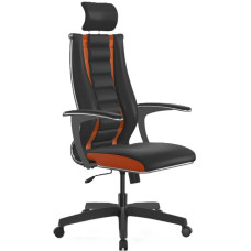 Кресло офисное ErgoLife Sit10 B2-160U-Mesh(X2)+Ecoleather(Extra)Черн\оранженый