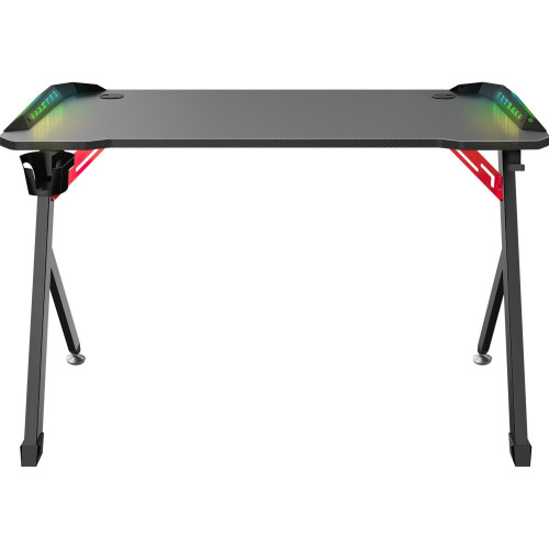 Игровой стол Defender Platinum RGB,подвес кружки+гарн.,черн(64302)