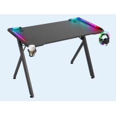 Игровой стол Defender Gamer RGB,подвес круж+гарн.,черн,120(64330)
