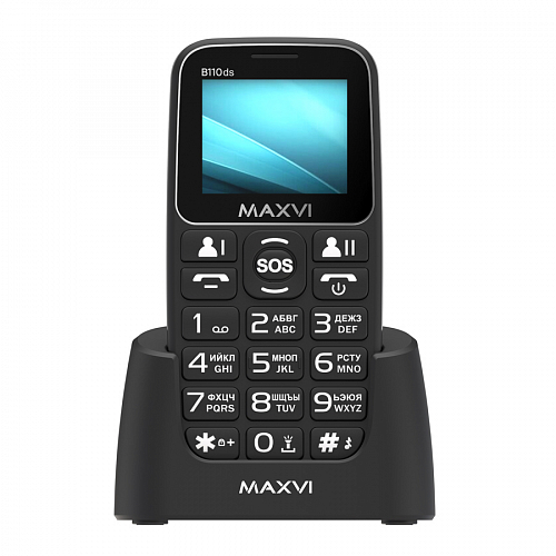 Моб.телефон Maxvi B110ds Black Моб.телефон Maxvi B110ds Black