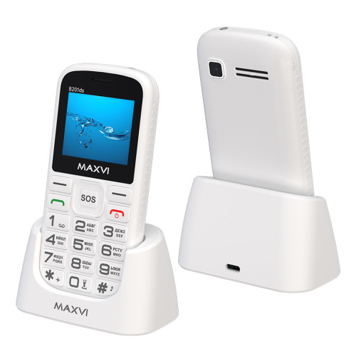 Моб.телефон Maxvi B201ds White