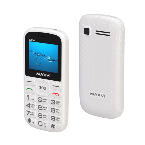 Моб.телефон Maxvi B201ds White