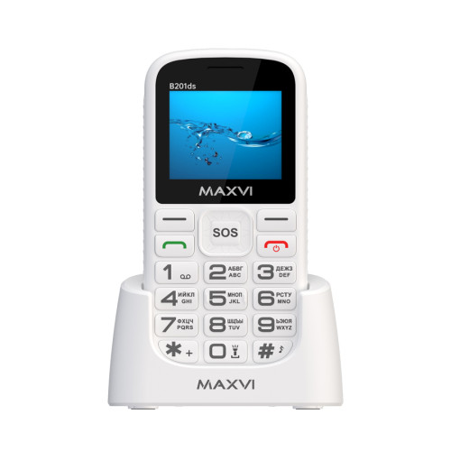 Моб.телефон Maxvi B201ds White