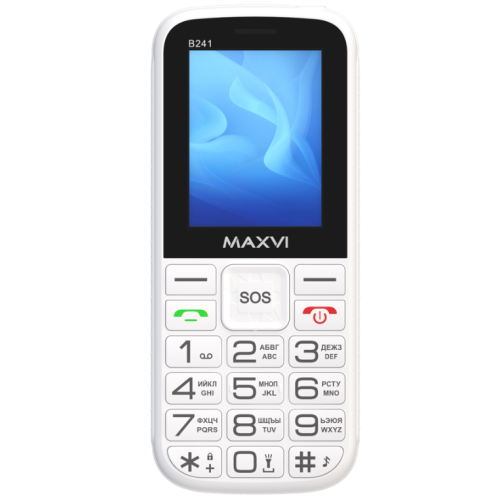 Моб.телефон Maxvi B241 White Моб.телефон Maxvi B241 White