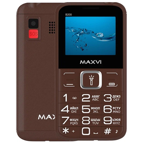 Моб.телефон Maxvi B200 Brown
