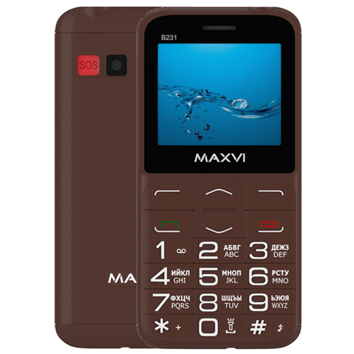 Моб.телефон Maxvi B231 Brown