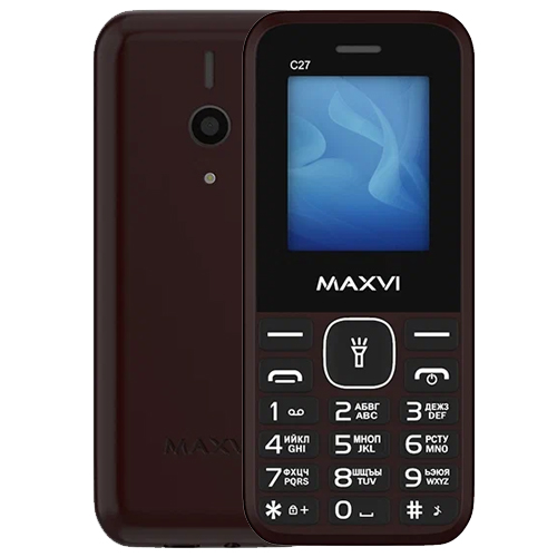 Моб.телефон Maxvi C27 Brown
