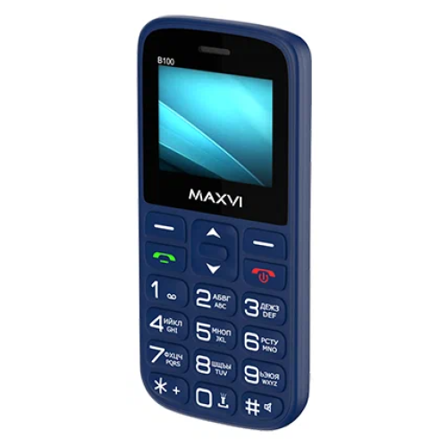 Моб.телефон Maxvi B100 Blue