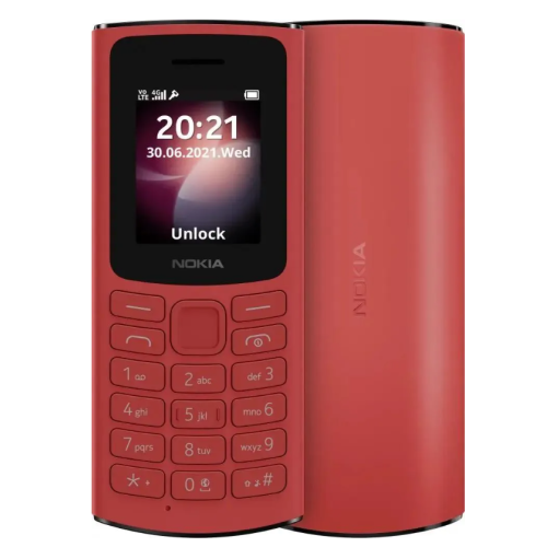 Моб. телефон Nokia 106 DS Red (TA-1564)