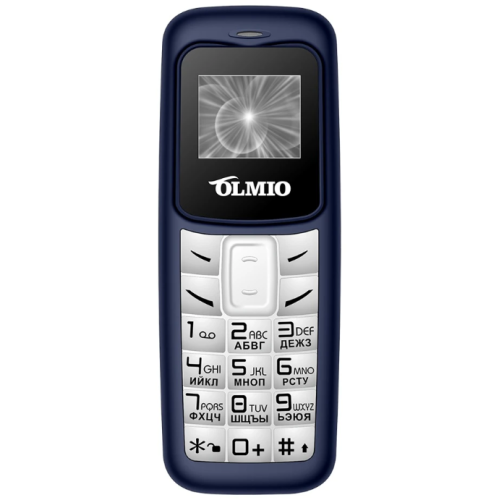 Моб. телефон Olmio A02 White-Blue Моб. телефон Olmio A02 White-Blue