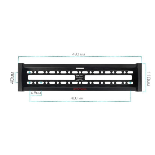 Кронштейн Arm Media Mars-2 Black 10"-32" настен.поворот и наклон (без SN)