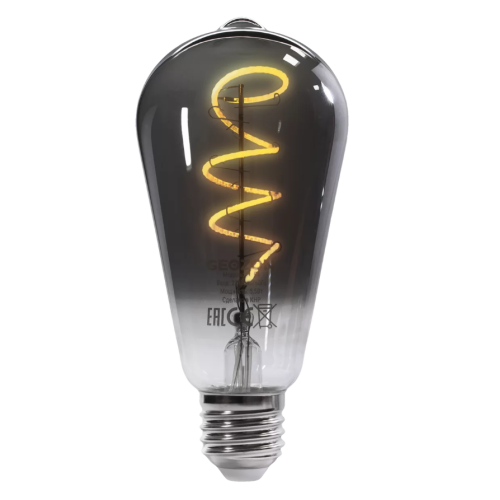 Умная светодиодная филаментная лампа GEOZON FL-04 Black/черный E27