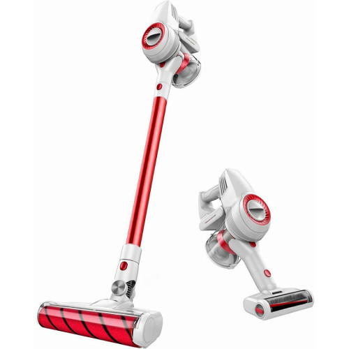 Вертикальный беспроводной пылесос Jimmy JV51 White/Red (400Вт/115Вт)