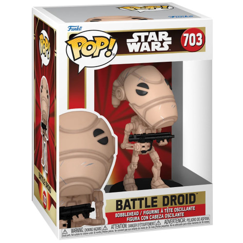 Фигурка Funko POP "Star Wars:Ep 1 TPM 25th Battle Droid (703) Фигурка Funko POP "Star Wars:Ep 1 TPM 25th Battle Droid (703)