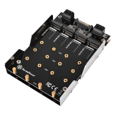 Адаптер SilverStone Tech 3.5" 4xM2 SATA SDP11