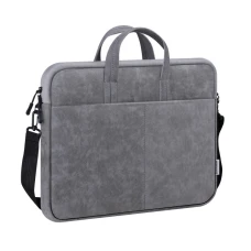 Сумка для ноут Defender Solid 15,6" кожа серый (26088)
