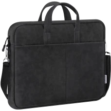Сумка для ноут Defender Solid 15,6" кожа черный (26091)