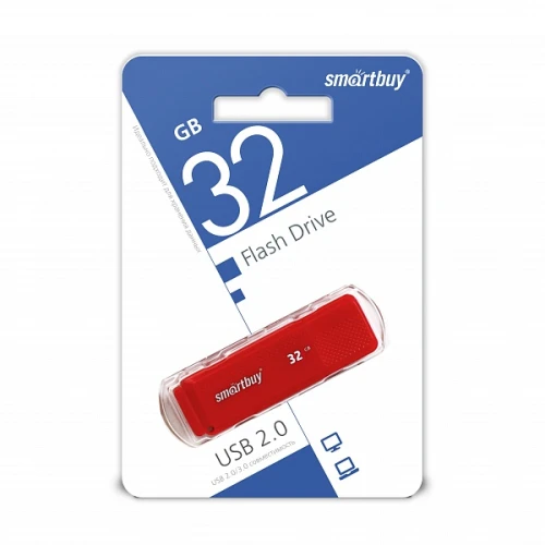 Флэш-драйвы SmartBuy USB 32GB Dock Red