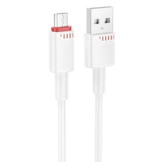 Кабель Borofone BX110 Micro 2.4A 1m white