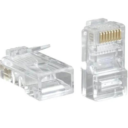 Коннектор DeTech RJ45 прозрачный Коннектор DeTech RJ45 прозрачный