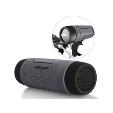 Колонка bluetooth Zealot S1 (+фонарь) серый