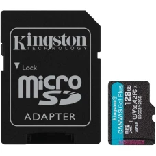 Kingston SDXC Canvas Go Plus U3 128Gb Class10 + adapt