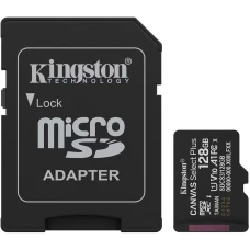 Kingston Micro SDCS3 128Gb Class10 V10 A1 Select Plus+adapt