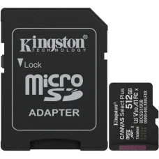Kingston Micro SDCS3 512Gb Class 10 UHS-I U3 A1 V30 Select Plus (SD адаптер)