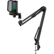 Микрофон игр стрим Defender Impulse GMC 650 USB, RGB, стойка, провод 1.7 м (64665)