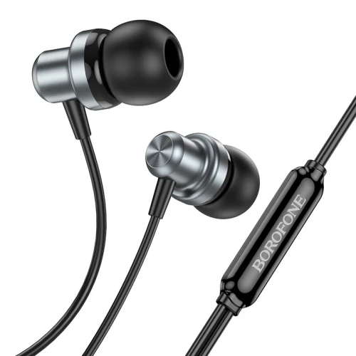 Наушники Borofone BM70 metal grey